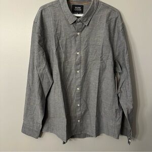 🔥 NWT Duer Men's Casual Gray Button Down Shirt